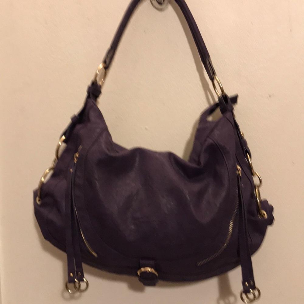Youmi K Bag in a Gorgeous Purple & Gold Crossbody